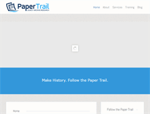 Tablet Screenshot of papertrail.pro